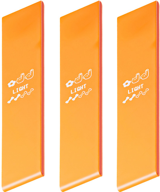 瑜珈健身彈力帶 E179 15磅 21g, 3條, 暮色橘