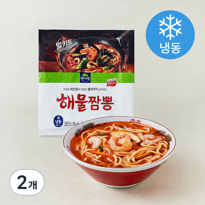 면사랑 해물짬뽕 1인분 (냉동), 363g, 2개