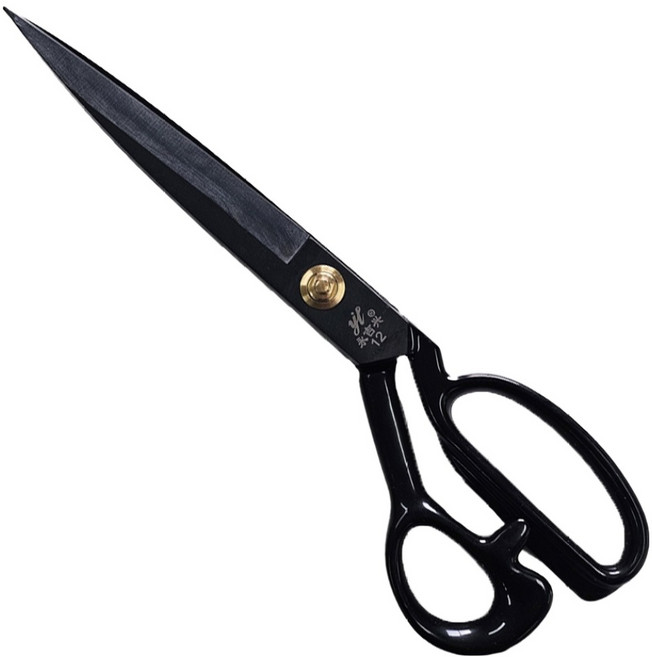 아유디 프리미엄 재단가위 12호, 블랙, 1개