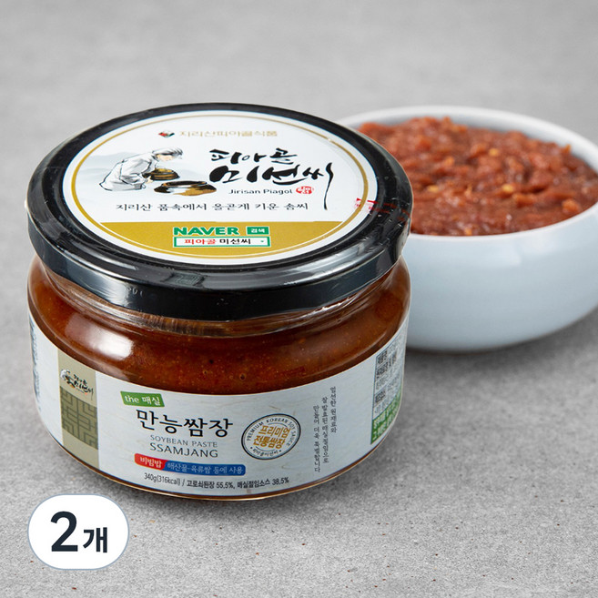 피아골미선씨 만능쌈장, 340g, 2개