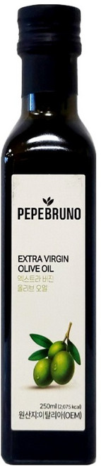 페페브루노 엑스트라버진 올리브오일, 250ml, 1개
