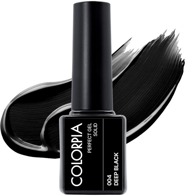 칼라피아 원스텝 솔리드 컬러 젤네일, 004 딥 블랙, 6g, 1개