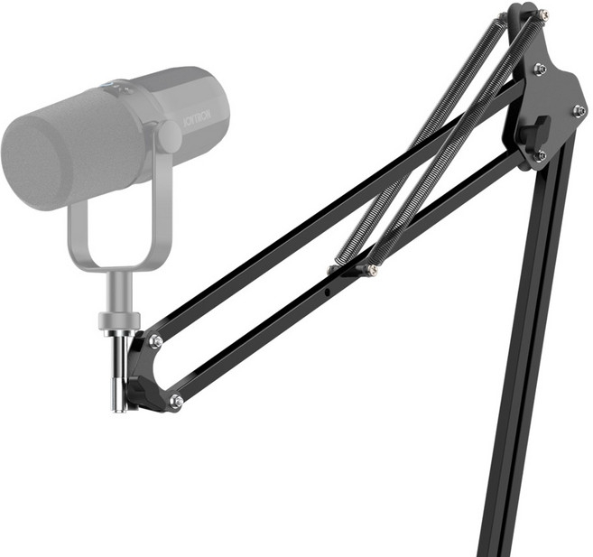 조이트론 프로페셔널 방송용 굴절 마이크 암 스탠드, 블랙, 1개
