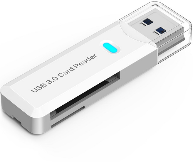 홈플래닛 USB 3.0 SD카드 리더기, RD-A01, 화이트, 1개