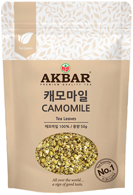 아크바 캐모마일 허브티 잎차, 50g, 1개입, 1개