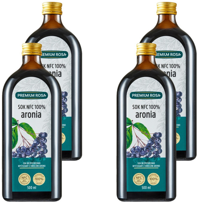 PREMIUM ROSA 野櫻莓原汁, 500ml, 4個