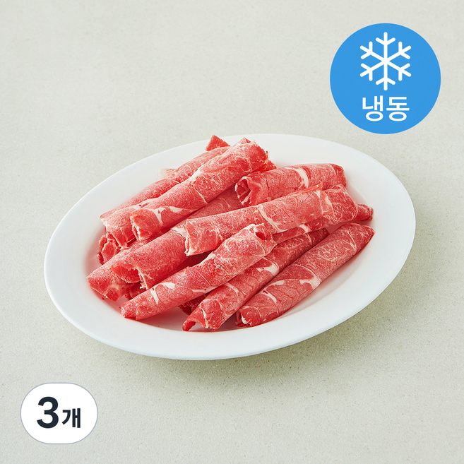 설성목장 무항생제 인증 1+등급 한우 사태 샤브샤브 구이용 (냉동), 3개, 300g