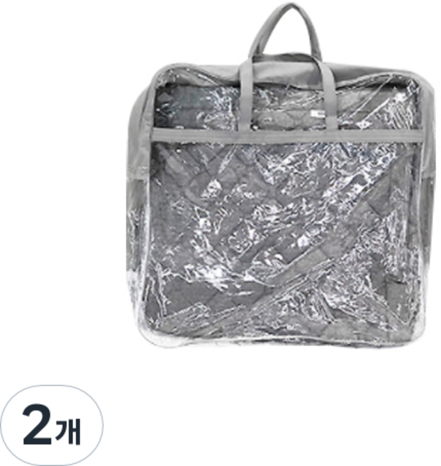 더베딩샵 이불 보관가방 소, 그레이, 2개