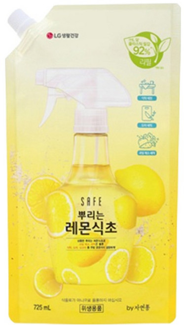 세이프 뿌리는 레몬식초 리필형, 725ml, 1개