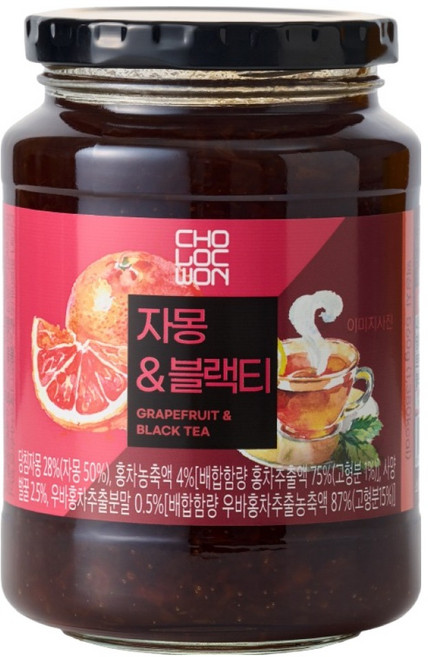 초록원 자몽 블랙티, 560g, 1개입, 1개