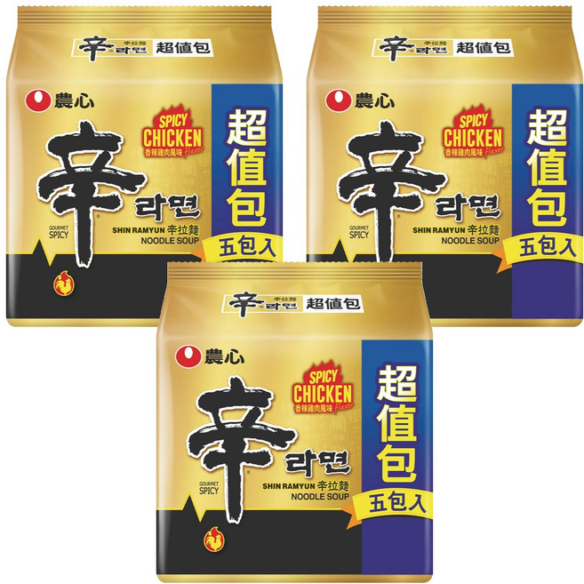 NONGSHIM 農心 辛拉麵 香辣雞肉風味 120g, 15包