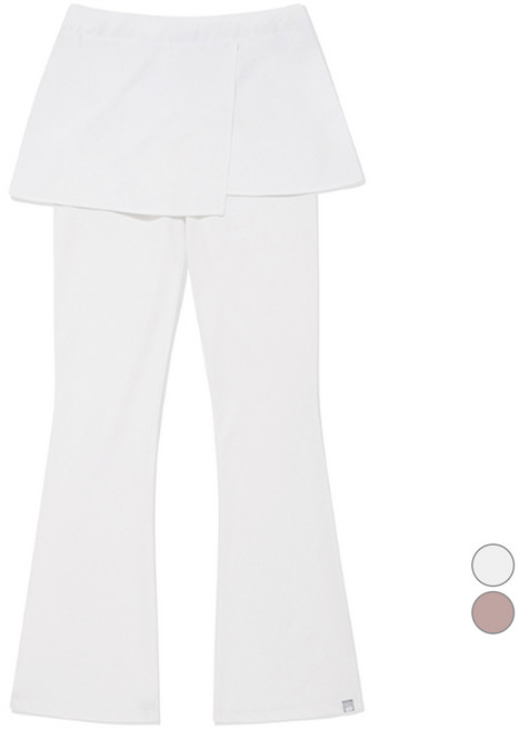 키르시 여성용 랩 레이어드 스커트 팬츠