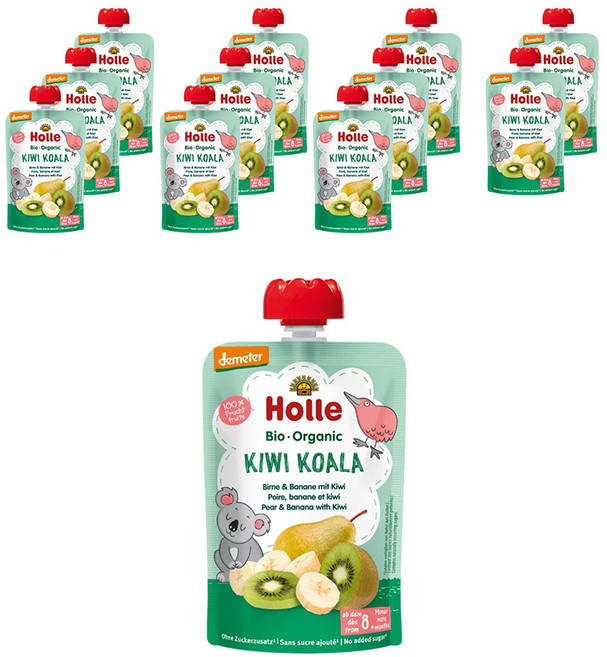 홀레 유기농 이유식 퓨레 키위 코알라, 혼합맛(배/바나나/키위), 100g, 12개