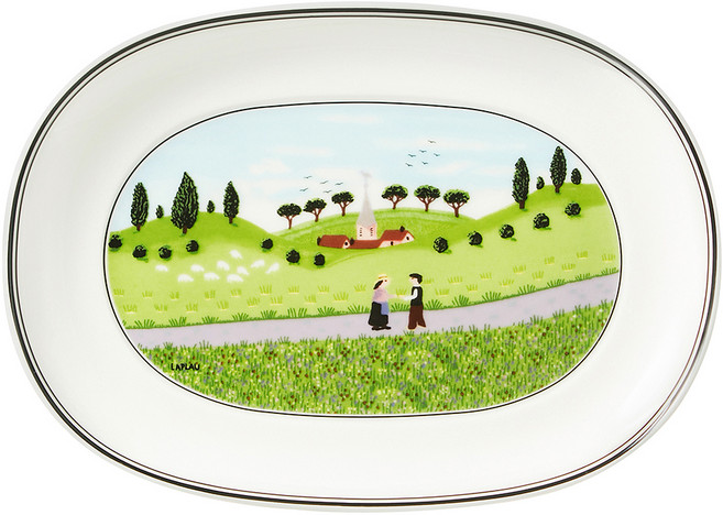 빌레로이앤보흐 디자인나이프 피클접시, 혼합 색상, 1개