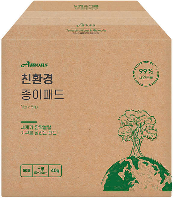 아몬스 강아지 종이패드, 50개입, 1개