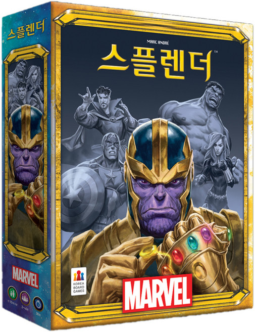 코리아보드게임즈 스플렌더 마블 보드게임, 혼합색상, 1개