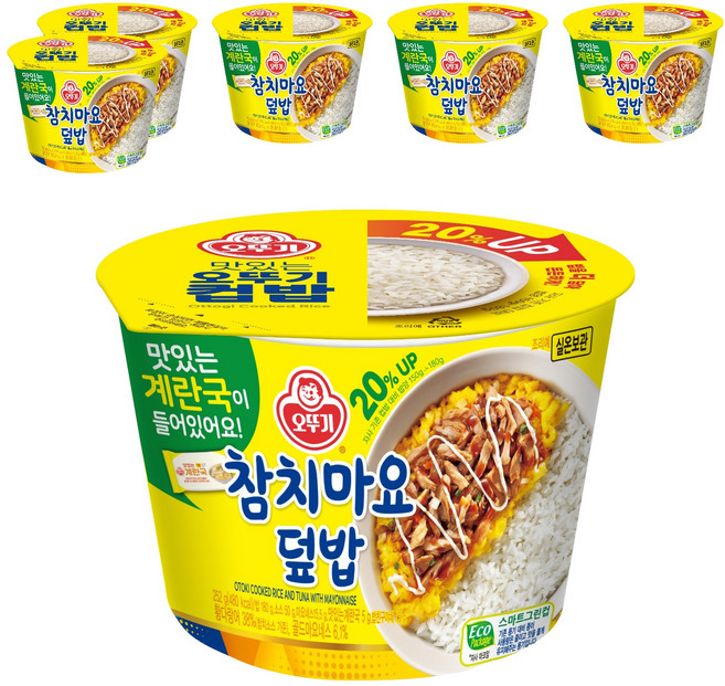 OTOKI 不倒翁 杯飯 鮪魚美乃滋蓋飯+雞蛋湯, 6個, 252g