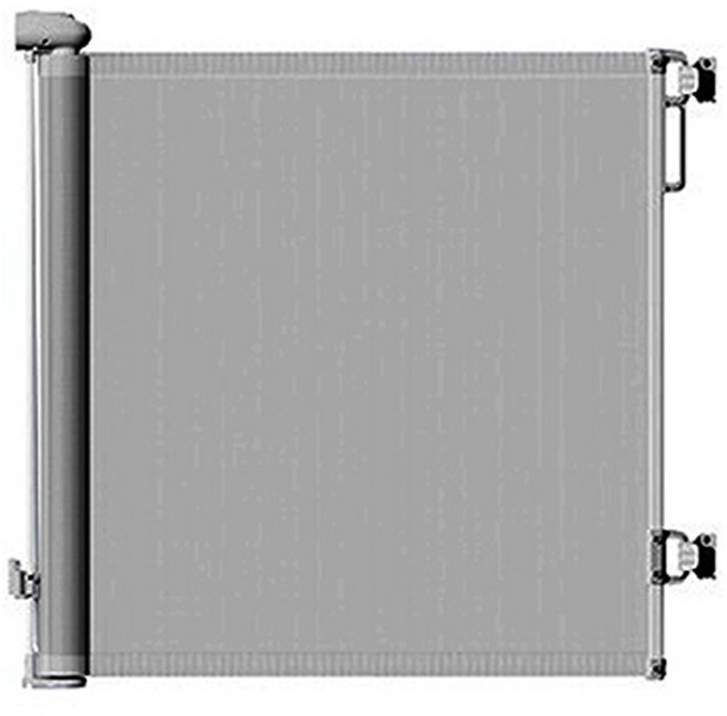 21세기트랜드 스르륵쓱 길이조절 접이식 메쉬 슬라이드 반자동 가림막 안전문, 그레이, 1개