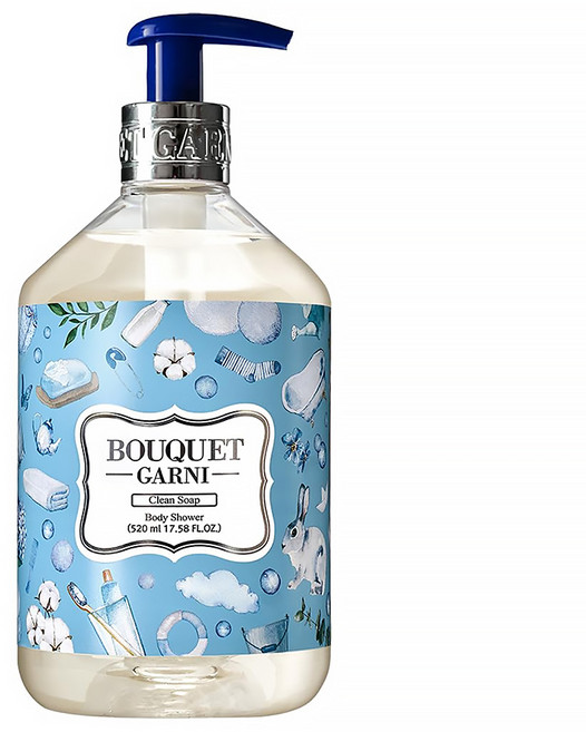 BOUQUET GARNI 香氛身體乳液 Clean Soap, 肥皂香, 520ml, 1瓶