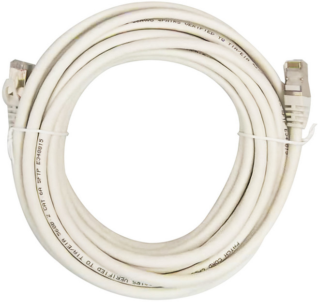 POLYWELL 寶利威爾 CAT6A 高速乙太網路線 PW15-W58, 7m, 白色, 1條