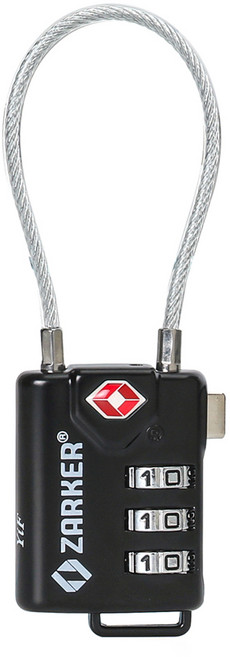 자커 여행용 TSA 와이어 자물쇠 블랙 ZT007, 1개