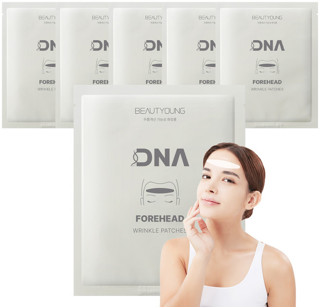 뷰티영 DNA 이마 목 주름 패치, 1개, 6개입
