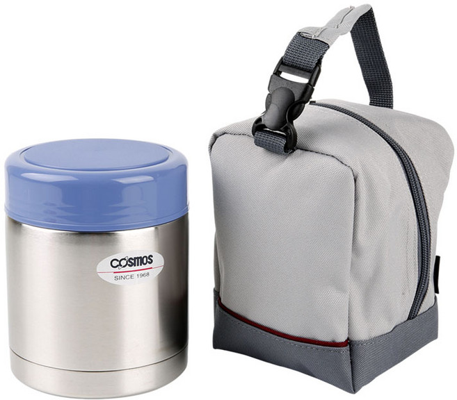 코스모스 보온도시락, 실버, 1개