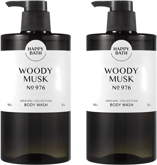 해피바스 오리지널 컬렉션 바디워시 우디머스크향, 910g, 2개
