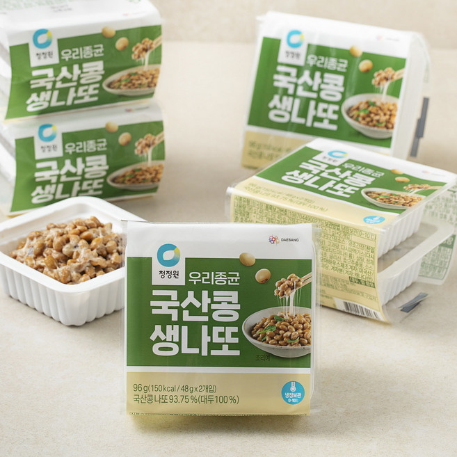 청정원 우리종균 국산콩 생나또, 48g, 12개입, 1개