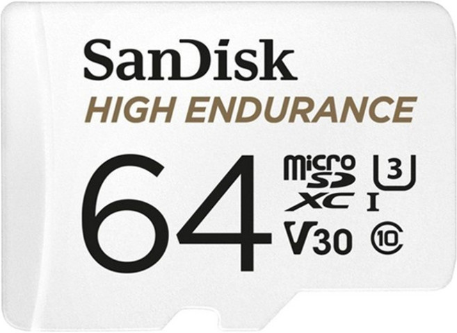 SanDisk 晟碟 高耐寫度 microSD 記憶卡, 64GB, 1個