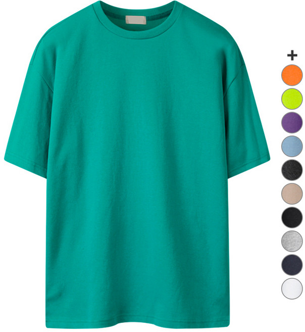 해리슨 남성용 오버핏 라운드 통기성 반팔 티셔츠 MDL1404