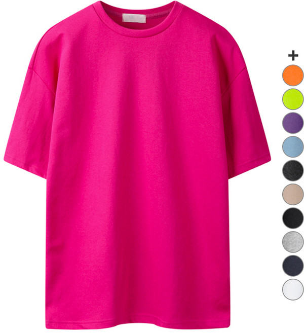 해리슨 남성용 오버핏 라운드 통기성 반팔 티셔츠 MDL1404