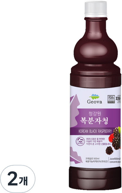 건강스토리 복분자청 엑기스, 900ml, 2개