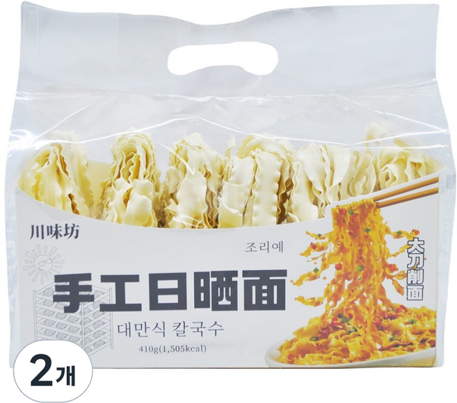 천미방 대만식 도삭면, 410g, 2개