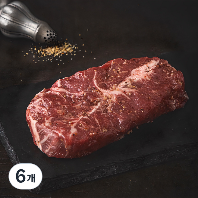 명장의 맛 시즈닝 부채살 스테이크 (냉장), 200g, 6개