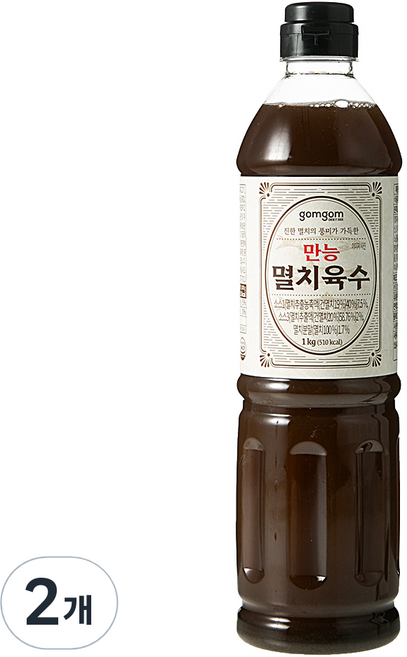 곰곰 만능 멸치육수, 1kg, 2개