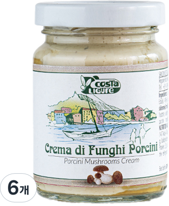 코스타리구레 포르치니 머쉬룸크림, 90g, 6개