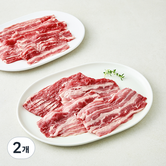 호주산 우삼겹 구이용 (냉장), 2개, 600g