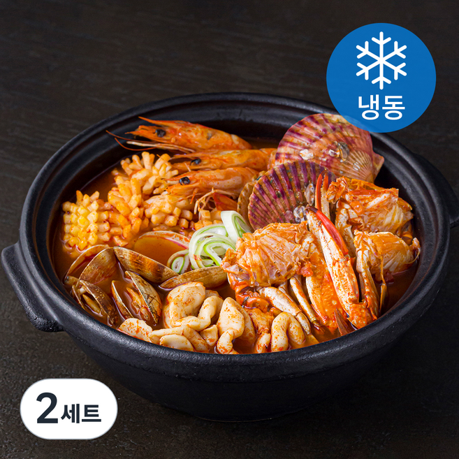 the푸짐한탕선생 해물짬뽕 3~4인분 600g + 소스 110g (냉동), 710g, 2세트