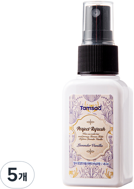 탐사 토일렛 퍼퓸 라벤더 바닐라향, 45ml, 5개