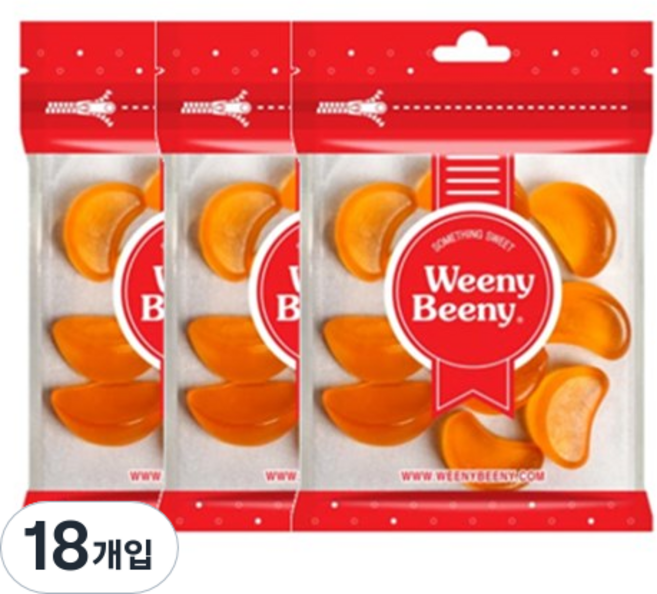 Weeny Beeny 橘子軟糖, 50g, 18個