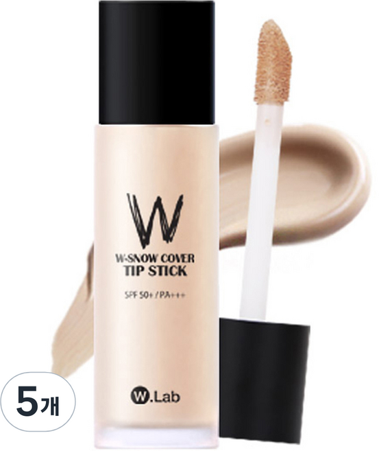 더블유랩 빅 봉 파운데이션 40ml, 21호 커버 라이트, 5개