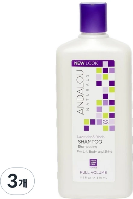 안달로우내추럴스 라벤더 샴푸, 3개, 340ml - 쿠팡