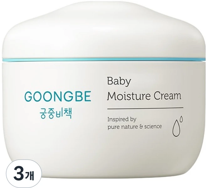 궁중비책 베이비 모이스처 보습 크림, 180ml, 3개 - 쿠팡
