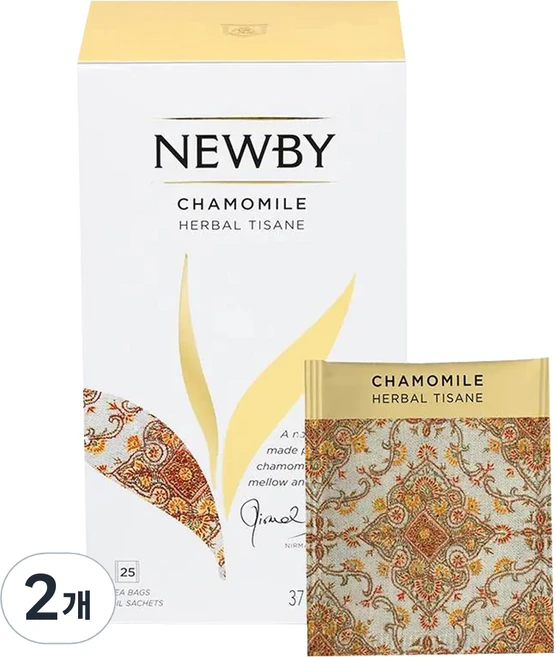 뉴비티 카모마일, 1.5g, 25개입, 2개 - 쿠팡