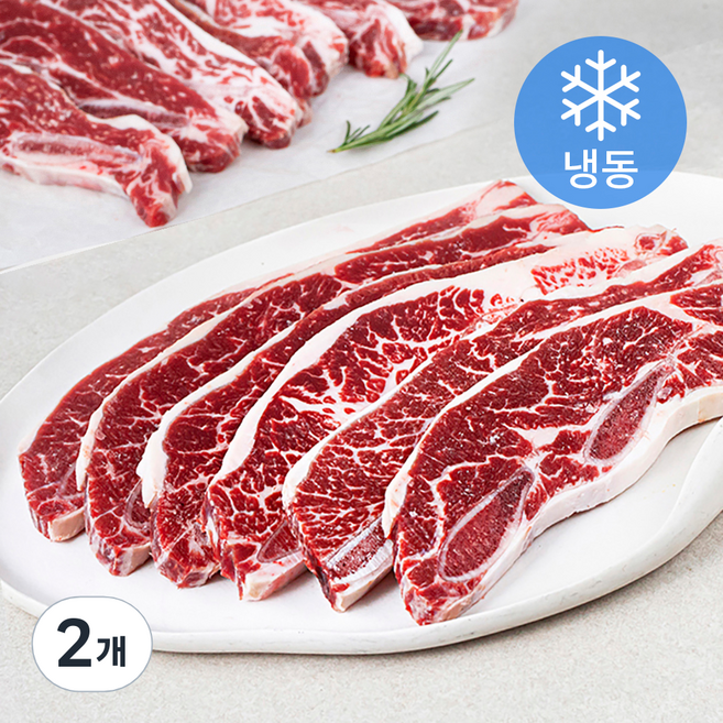 미트코리아 미국산 소LA갈비 구이용 (냉동), 2개, 2kg