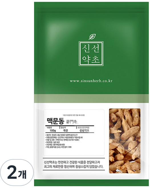 신선약초 국내산 거심제거 맥문동, 2개
