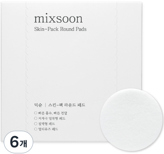 믹순 스킨 팩 라운드 패드, 6개, 240개입