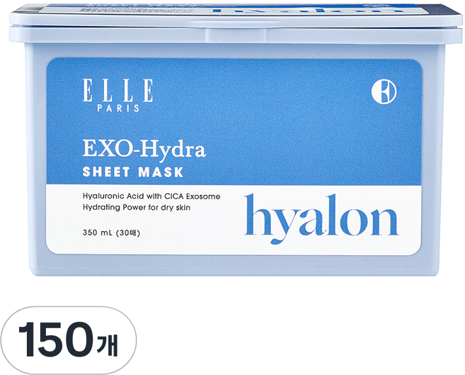 ELLE PARIS EXO 하이드라 뽑아쓰는 5분 퀵 시트마스크 [수분], 150개, 1개입