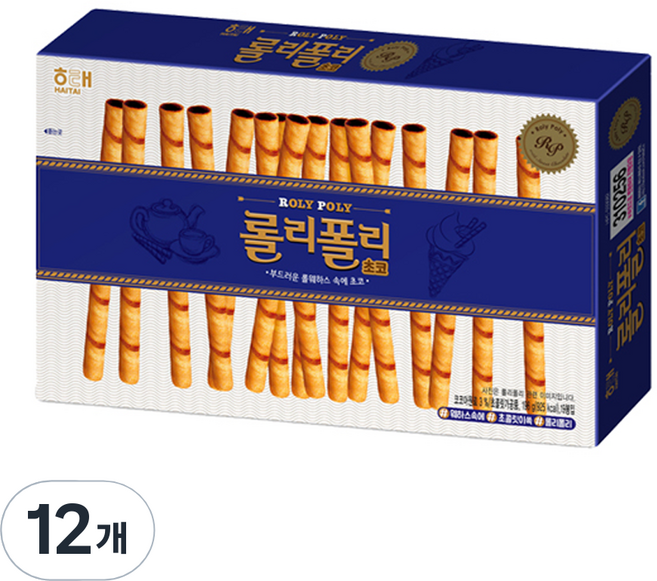 롤리폴리 초코, 196g, 12개